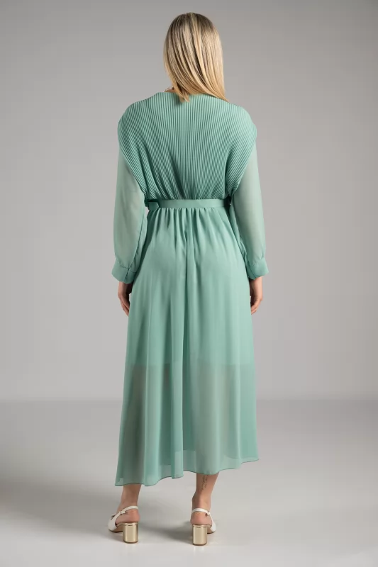 Wrap Dress Pleated Belt 