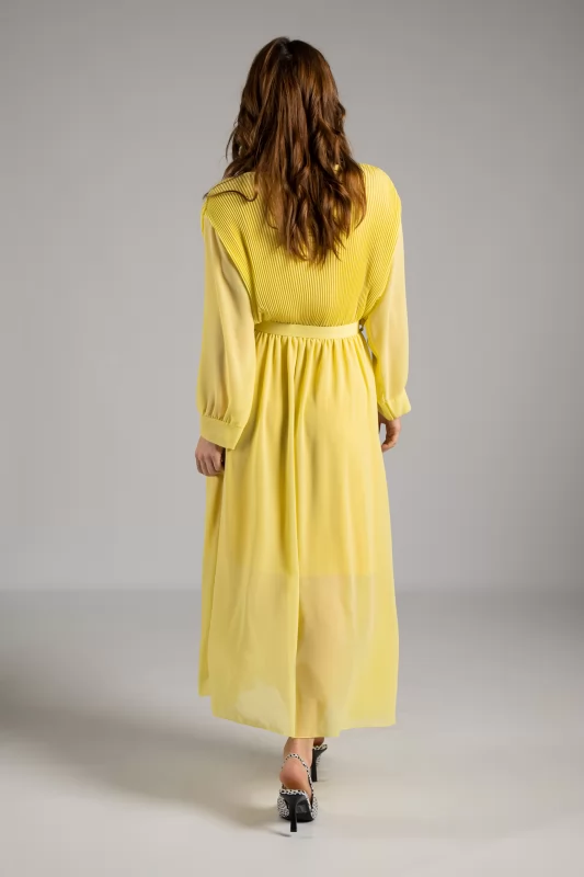 Wrap Dress Pleated Belt 