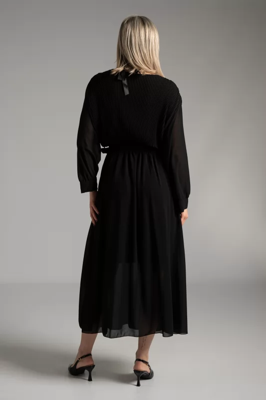 Wrap Dress Pleated Belt 