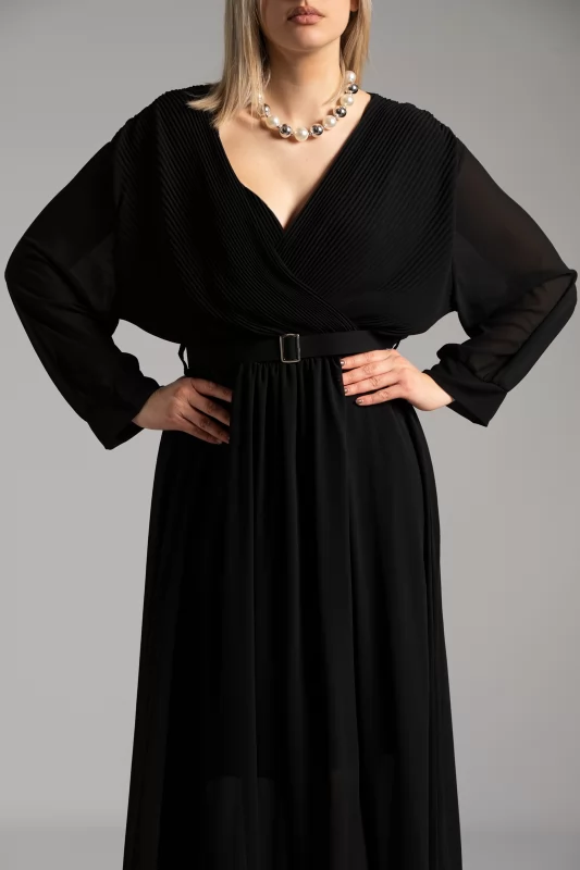 Wrap Dress Pleated Belt 