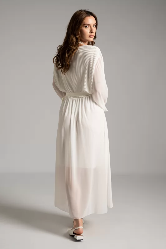 Wrap Dress Pleated Belt 