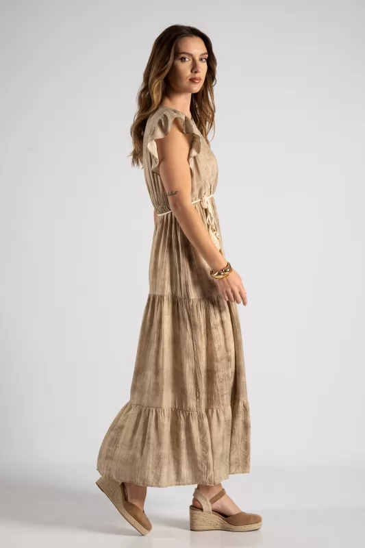 Φόρεμα Κρουαζε Tie Dye Midi