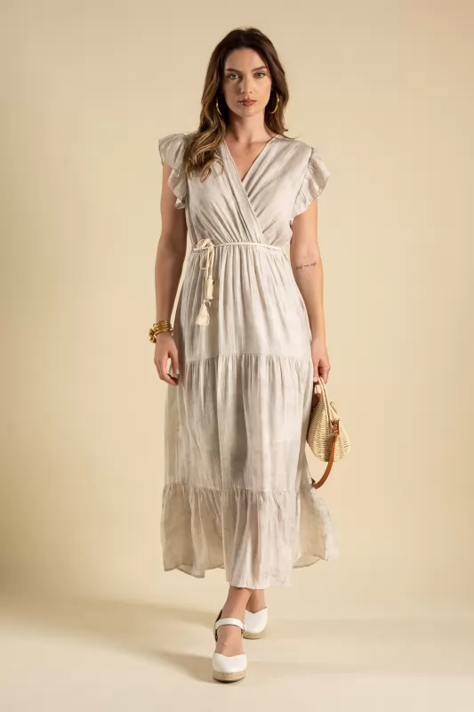 Φόρεμα Κρουαζε Tie Dye Midi