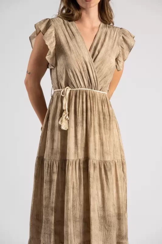 Φόρεμα Κρουαζε Tie Dye Midi