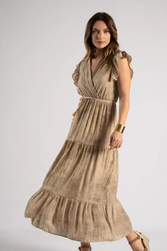 Φόρεμα Κρουαζε Tie Dye Midi
