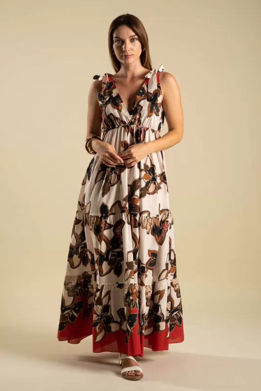 Dress Wrap Cotton Embroidered 