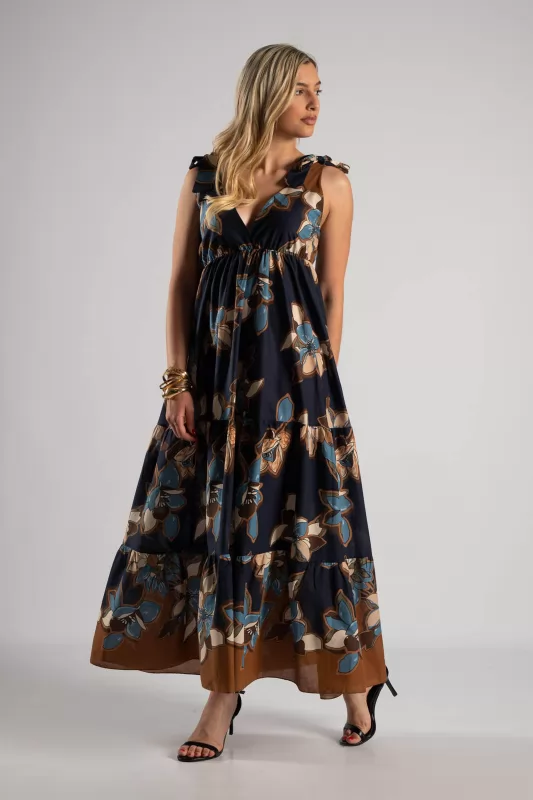 Dress Wrap Cotton Embroidered 