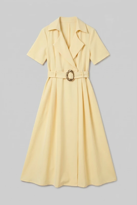 Cruise Dress Gold Buckle Belt 