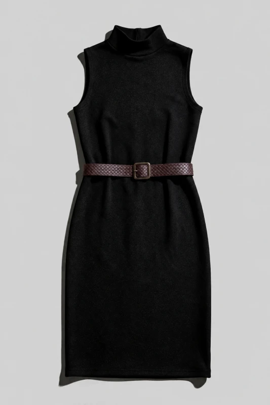 Φόρεμα Lurex Με Ζώνη