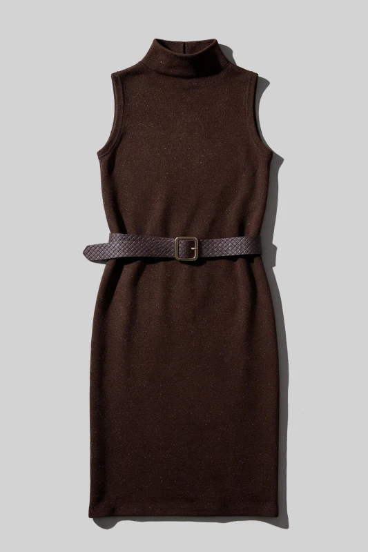 Φόρεμα Lurex Με Ζώνη