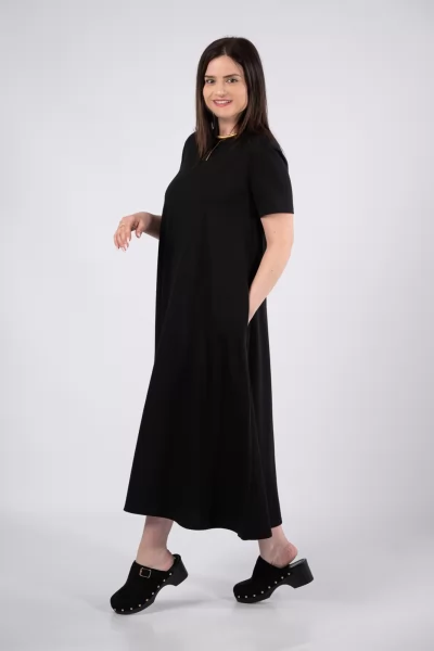 Φόρεμα Μακό Basic Μαύρο