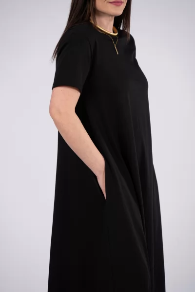 Φόρεμα Μακό Basic Μαύρο