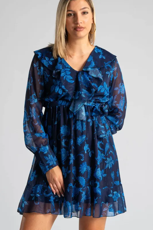 Dress Long Sleeve Ruffle 