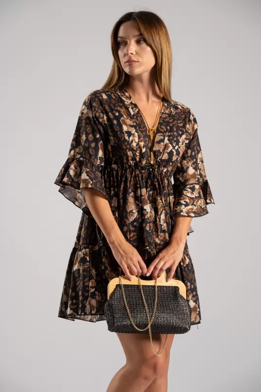 Dress Sleeves 3/4 Volant
