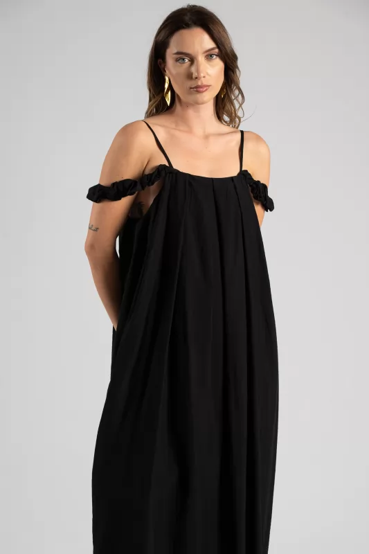 Dress Maxi Sleeveless Pleat