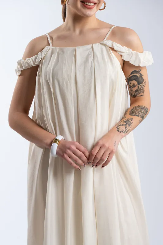 Dress Maxi Sleeveless Pleat