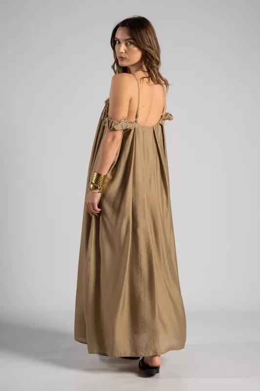 Dress Maxi Sleeveless Pleat