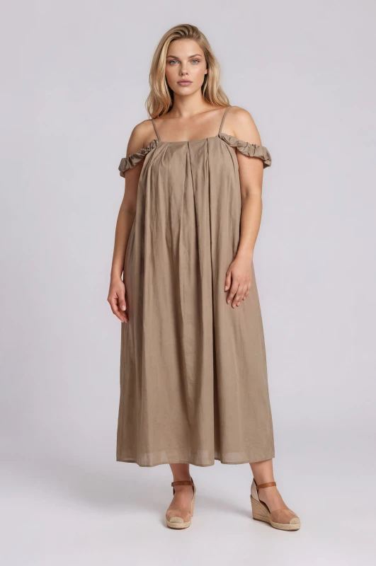 Dress Maxi Sleeveless Pleat
