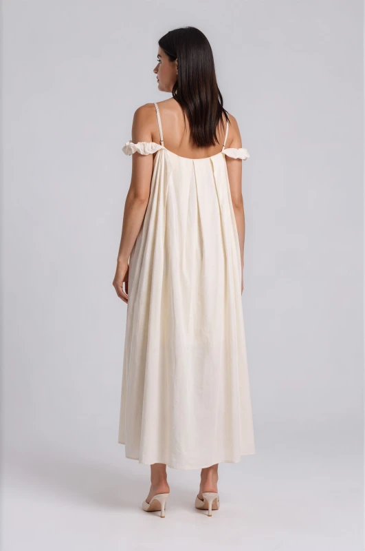Dress Maxi Sleeveless Pleat