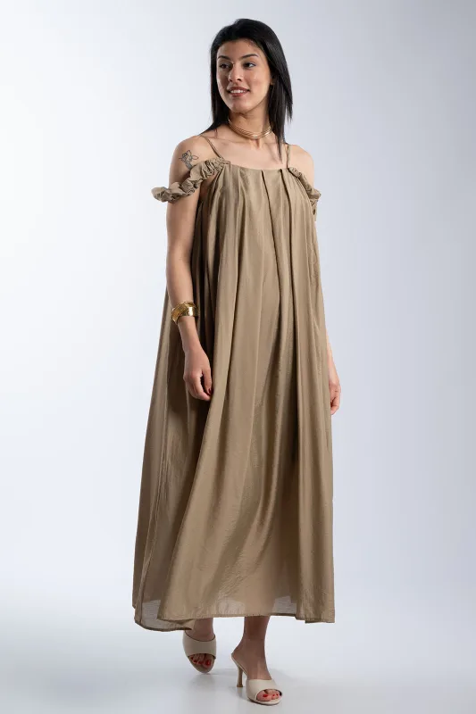 Dress Maxi Sleeveless Pleat