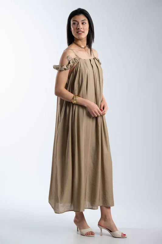 Dress Maxi Sleeveless Pleat