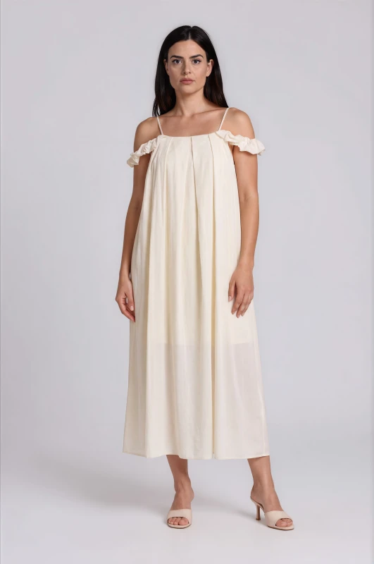 Dress Maxi Sleeveless Pleat
