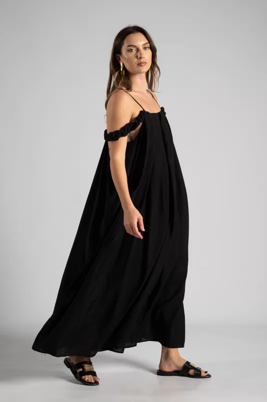 Dress Maxi Sleeveless Pleat