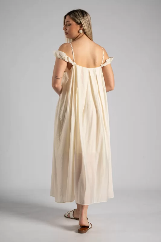 Dress Maxi Sleeveless Pleat