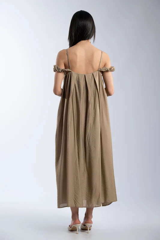 Dress Maxi Sleeveless Pleat
