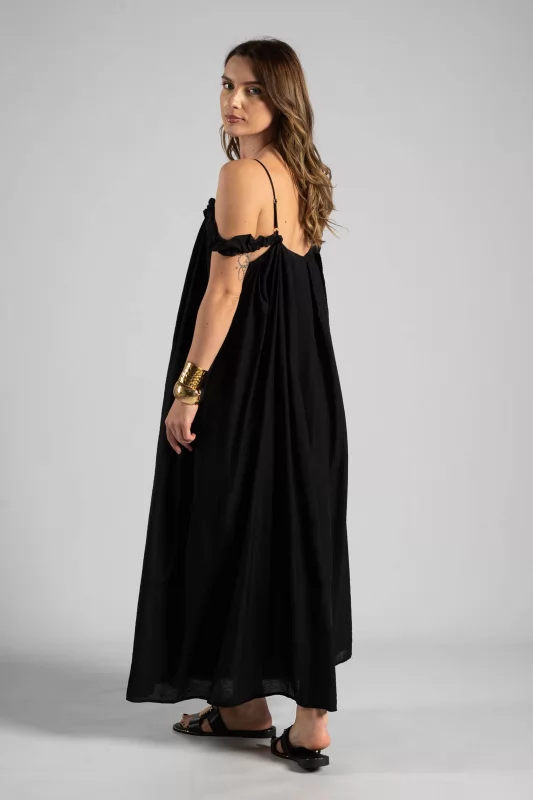 Dress Maxi Sleeveless Pleat