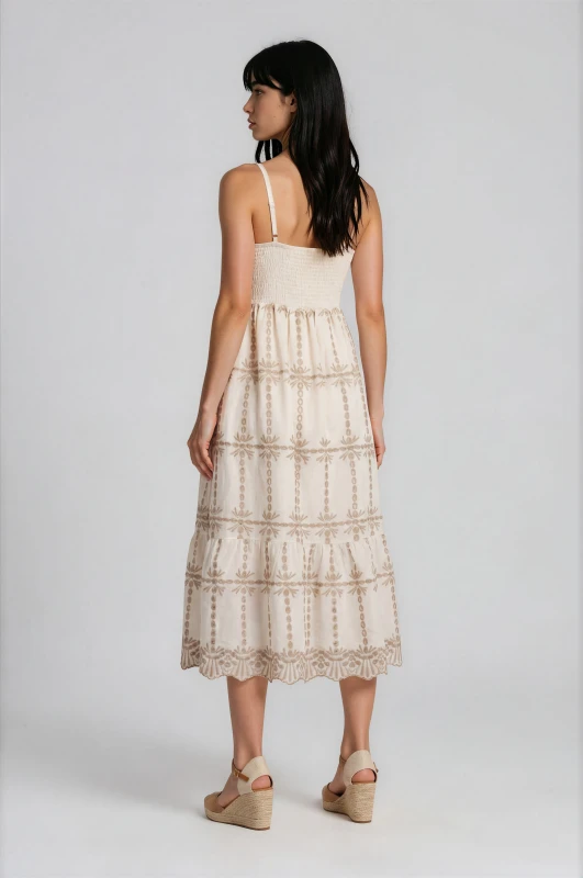 Φόρεμα Maxi Boho Κεντήματα