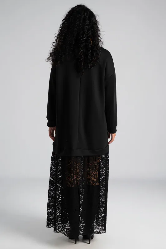 Φόρεμα Maxi Δαντέλα Τελείωμα