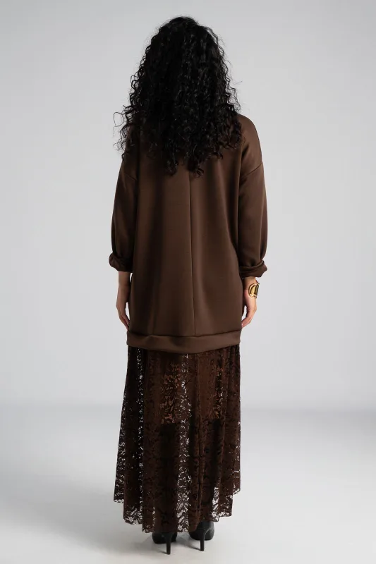 Φόρεμα Maxi Δαντέλα Τελείωμα