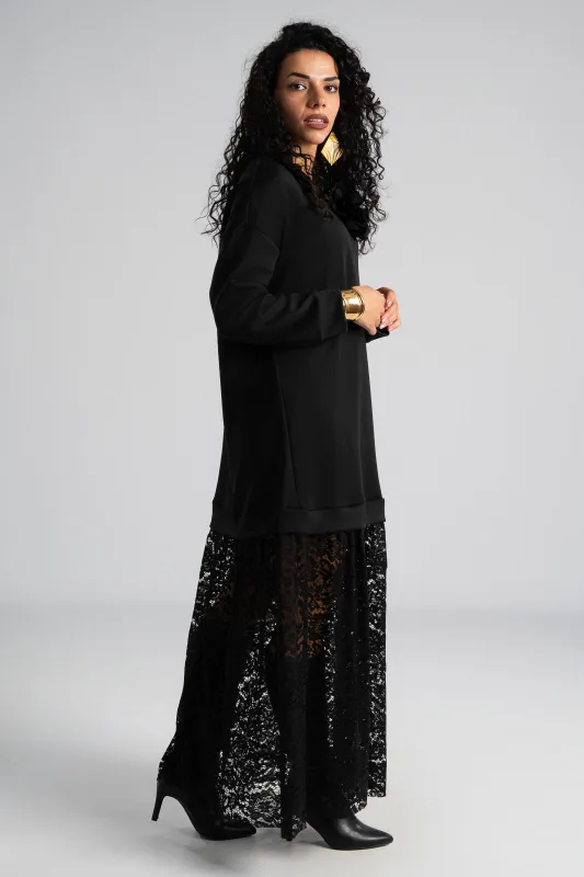 Φόρεμα Maxi Δαντέλα Τελείωμα