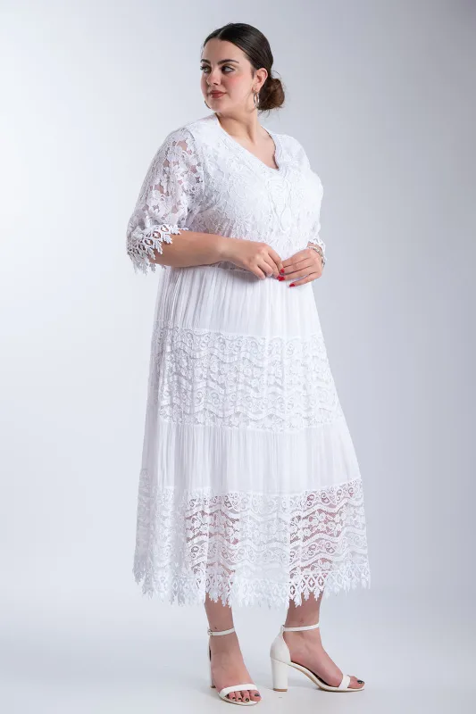 Φόρεμα Maxi Δαντελένιες Λεπτομέρειες