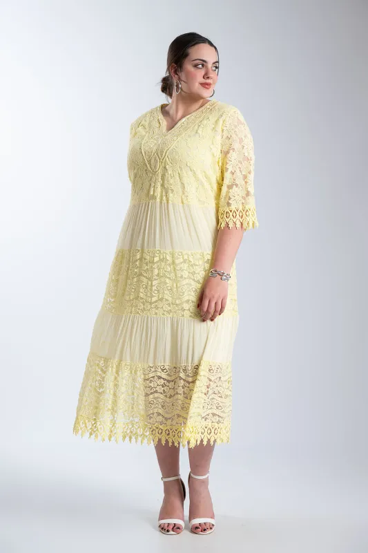 Φόρεμα Maxi Δαντελένιες Λεπτομέρειες