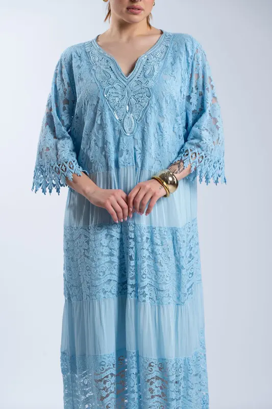 Φόρεμα Maxi Δαντελένιες Λεπτομέρειες