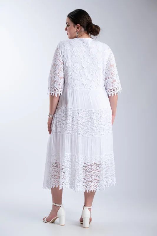 Φόρεμα Maxi Δαντελένιες Λεπτομέρειες