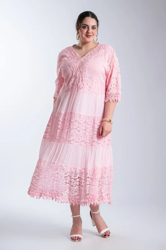 Φόρεμα Maxi Δαντελένιες Λεπτομέρειες