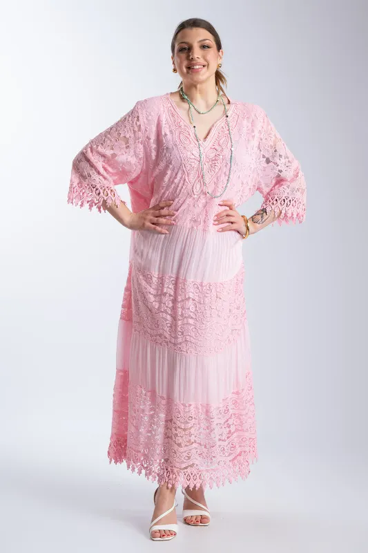 Φόρεμα Maxi Δαντελένιες Λεπτομέρειες