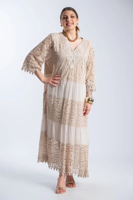 Φόρεμα Maxi Δαντελένιες Λεπτομέρειες