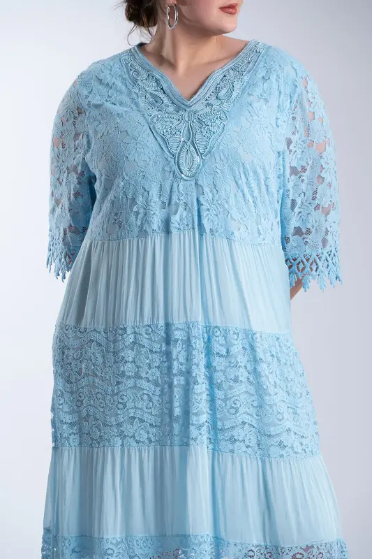 Φόρεμα Maxi Δαντελένιες Λεπτομέρειες