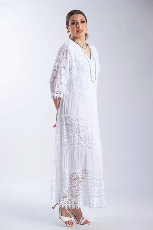 Φόρεμα Maxi Δαντελένιες Λεπτομέρειες