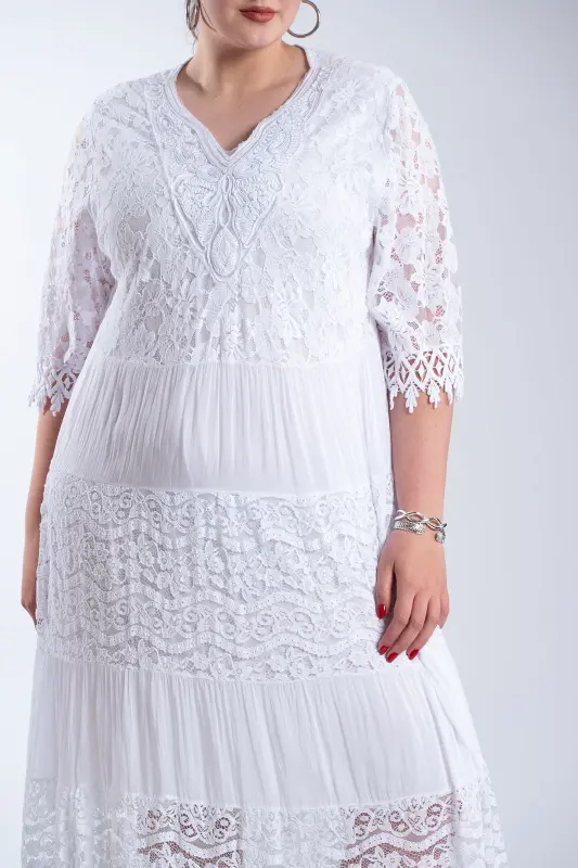 Φόρεμα Maxi Δαντελένιες Λεπτομέρειες