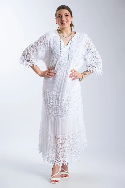 Φόρεμα Maxi Δαντελένιες Λεπτομέρειες