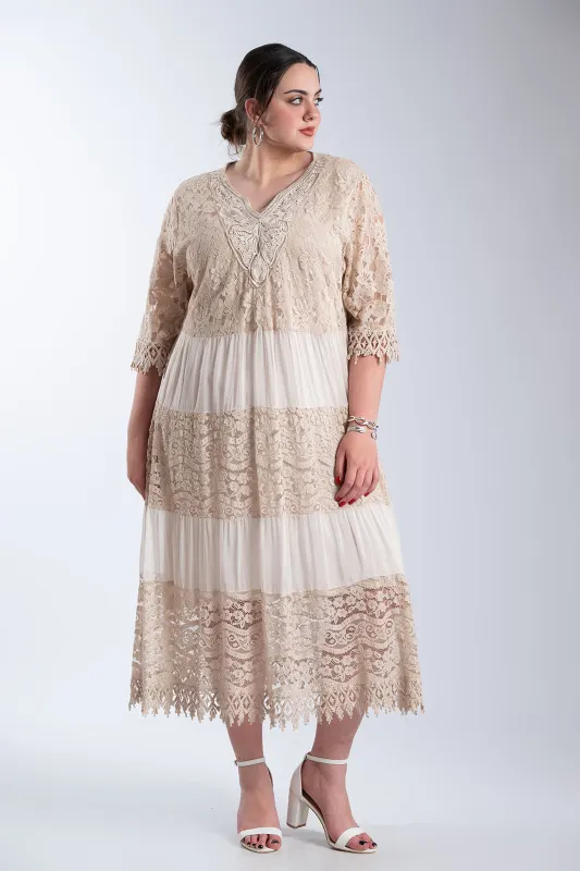 Φόρεμα Maxi Δαντελένιες Λεπτομέρειες