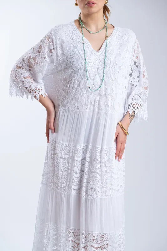 Φόρεμα Maxi Δαντελένιες Λεπτομέρειες