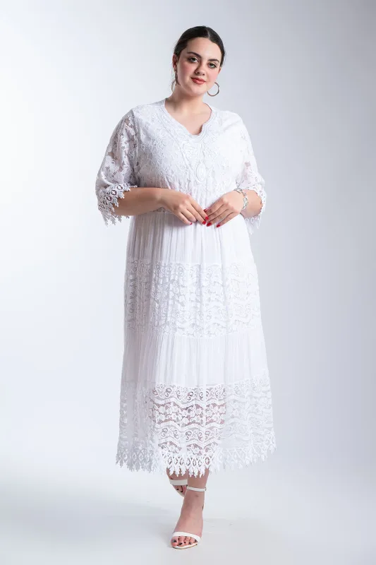 Φόρεμα Maxi Δαντελένιες Λεπτομέρειες