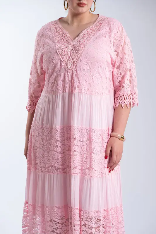 Φόρεμα Maxi Δαντελένιες Λεπτομέρειες