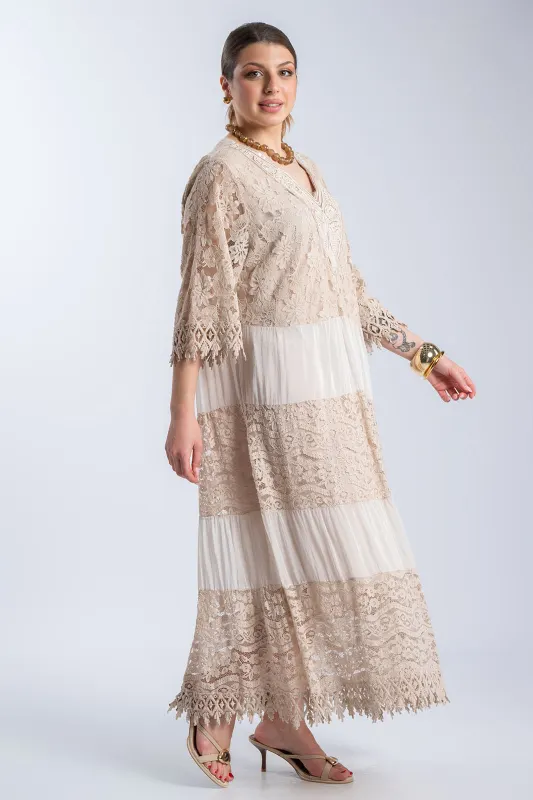 Φόρεμα Maxi Δαντελένιες Λεπτομέρειες